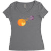 pluto hearts charon Women's Triblend Scoop T-shirt