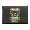 Never Underestimate the Strength of a Childhood Cancer Warrior Accessory Pouches