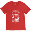 I Dont Need Therapy Need Surfing V-Neck Tee