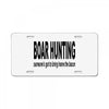boar hunting tex License Plate