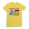 Property of a U.S. Marine Ladies Fitted T-Shirt