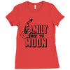 Family Trip To Moon Ladies Fitted T-Shirt