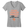 wear peach for uterine cancer Women's V-Neck T-Shirt