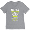 THE POWER OF AN AUTISM MOM V-Neck Tee