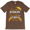i'm not a widow i'm a wife to a husband with wings T-Shirt