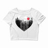 hike and love Crop Top