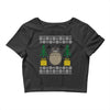 totoro ugly christmas Crop Top