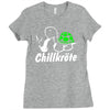 chillkr&ouml;te  fun kult shit bong marihuana joint smoke weed punk gras Ladies Fitted T-Shirt