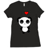 i love panda Ladies Fitted T-Shirt