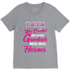 Yaya Was Created Because Need Real Heroes V-Neck Tee