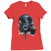 gas mask Ladies Fitted T-Shirt