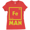 chemical element for iron man Ladies Fitted T-Shirt