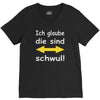 ich glaube die sind schwul V-Neck Tee