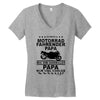 motorrad papa Women's V-Neck T-Shirt