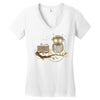 listening to who Women's V-Neck T-Shirt