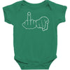 funny rude fingers ideal birthday gift or present Baby Bodysuit