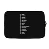 beard length chart funny professor grandpa mustache humor Laptop sleeve