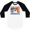 doge bless america 3/4 Sleeve Shirt