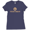 vegetarian Ladies Fitted T-Shirt