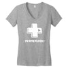 i'm with player two Women's V-Neck T-Shirt