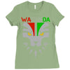 redesignsideas for the flag of wakanda Ladies Fitted T-Shirt