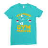 training to be gym master Ladies Fitted T-Shirt