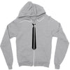 skinny white tie hipster cool school funny awesome geek shirt t shirt Zipper Hoodie