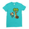 part time job   coconut farm Ladies Fitted T-Shirt