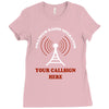 amateur ham radio callsign antenna Ladies Fitted T-Shirt