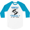 Uncle is my Name Fishing Is My Game 3/4 Sleeve Shirt