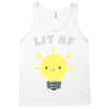lit af kawaii light bulb Tank Top