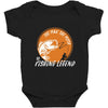 the man the myth the fishing Baby Bodysuit