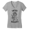 merry krampus Women's V-Neck T-Shirt