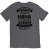 Super Cool Nana Of A Freaking Awesome Grandson V-Neck Tee