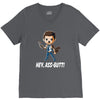 hey, ass butt! V-Neck Tee