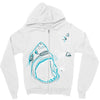 shark attack!!! Zipper Hoodie