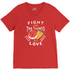 fight for the things you love pizza donuts V-Neck Tee
