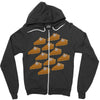ugly pumpkin pie Zipper Hoodie