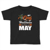 Halloween Kings Are Born In May Toddler T-shirt