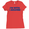 i am with harambe Ladies Fitted T-Shirt