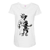saiyan sun Maternity Scoop Neck T-shirt