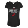 chemtrails Maternity Scoop Neck T-shirt
