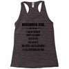 Super November Girl Racerback Tank