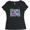 drama bomb Women's Triblend Scoop T-shirt