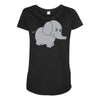 elephant cute Maternity Scoop Neck T-shirt