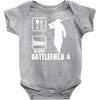 eat sleep battlefield 4, funny Baby Onesie