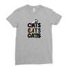 cats cats cats Ladies Fitted T-Shirt