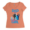 dad of the birthday girl Women's Triblend Scoop T-shirt