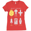 select your ship Ladies Fitted T-Shirt