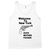 welcome to new york duck mother fucker black t shirt Tank Top